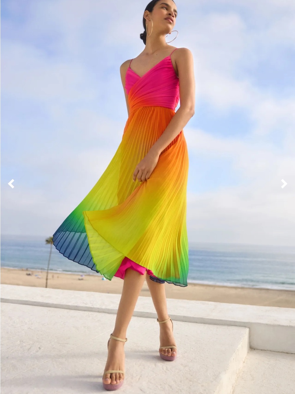 NWOT Trina Turk Natalie Ombré Wrap Dress Midi Dress - Size 16